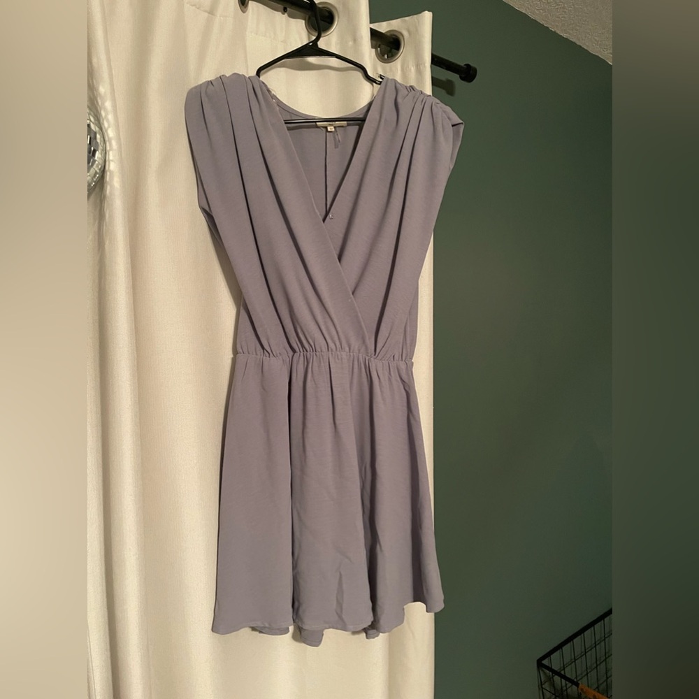 Gray mini dress